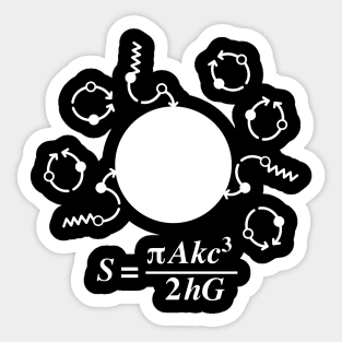 Hawking Radiation Sticker